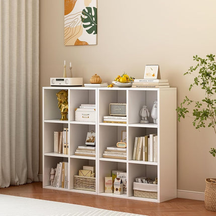 OSCHF 6-Cube Storage Shelf Bookcase, Warm White