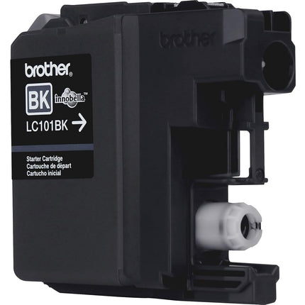 Brother Genuine Standard Yield Black Ink Cartridge, LC101BK, Replacement Black Ink, Page Yield Up To 300 Pages, LC101