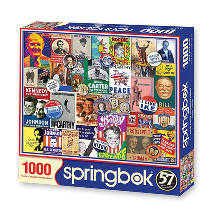 Springbok 1000 Piece Jigsaw Puzzle Poster Politics