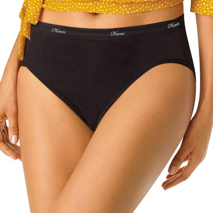 Hanes Women's Cotton Underwear, Black 10-Pack, XX-Large