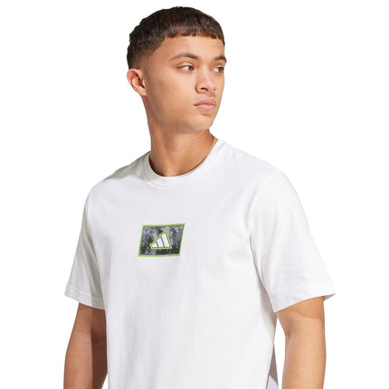 adidas Men's Camouflage Graphic T-Shirt, Grey/Script, M Tall