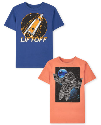 The Children's Place Boys Graphic Tee, Multipacks,