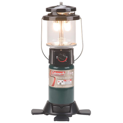 Coleman 775206-SSI Linterna de propano Deluxe con 2 mantillas, verde - Múltiple, N/A