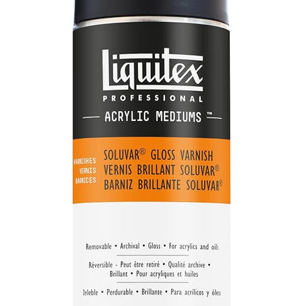 Liquitex 6025 Professional Soluvar Gloss Varnish, Aerosol Spray 400 ml