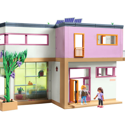 Playmobil 71607 myLife: Living House with winter garden, with two figures and a sticker sheet, made from over 80% recycled and bio-based materials, detailed play sets suitable for children ages 4+