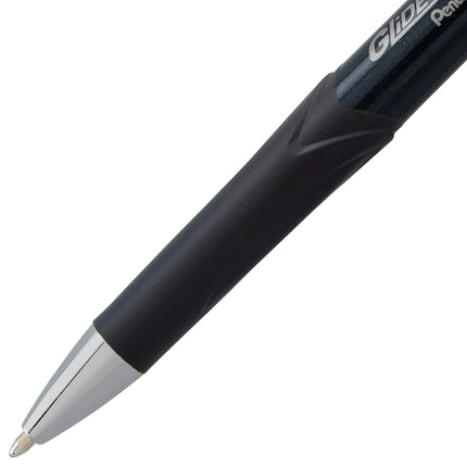 Bolígrafo Pentel Glidewrite Signature, (1.0mm) Mediano, Barril Negro, Tinta Azul, Paquete de 3 (BX930ABP3C)