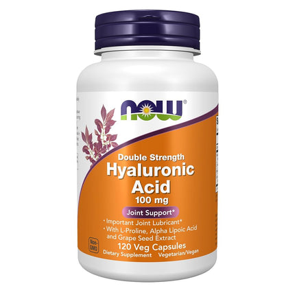 NOW Hyaluronic Acid 100mg,120 Veg Capsules