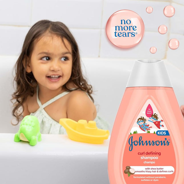 Johnson's Baby Curl-defining Tear-free Kids' Shampoo With Shea Butter, 13.6 fl. oz.