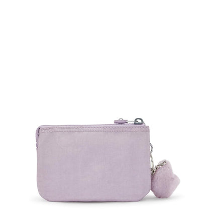 Kipling Creativity S Women's Wallet, Lilac Shimmer, 5.75''L x 3.75''H x 1.5''D, Kipling Creativity Small Gm Pouch for Women