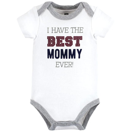 Hudson Baby Lot de bodies bébé en coton, Mamas Boy, 18-24 mois