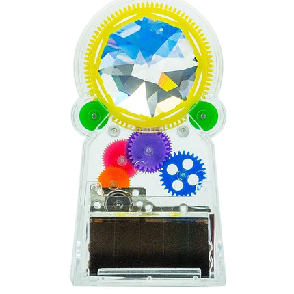 Kikkerland Arc-en-ciel sur pied, cristal Swarovski, à placer au soleil près d'une fenêtre, alimenté par panneau solaire, crée un effet arc-en-ciel maximal