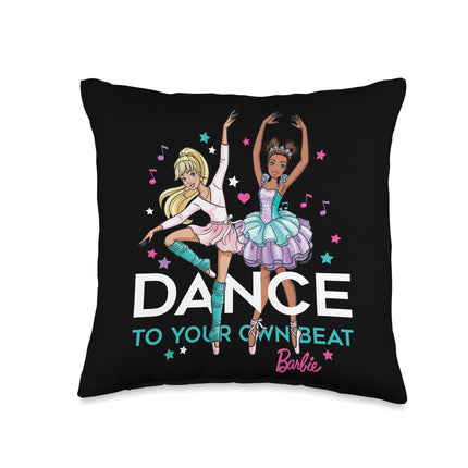 Barbie Dance to Your Own Beat Throw Pillow, 16x16,