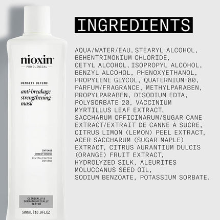 Nioxin Deep Protect Density Mask, Damaged and Thinning Hair, 16.9 oz