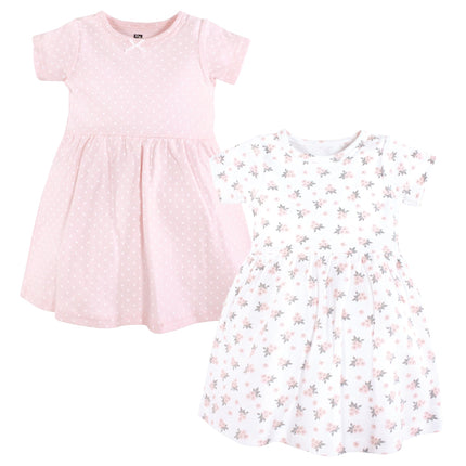Hudson Baby Baby Girls' Cotton Dresses, Tiny Pink 