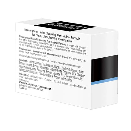 Neutrogena The Transparent Facial Bar Original Formula, 3.50 Oz Pack Of 3