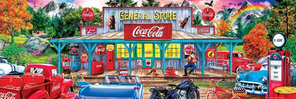 Casse-tête MasterPieces de 1000 pièces pour adultes, familles ou enfants - Coca-Cola Stop N Sip - 33 x 99 cm