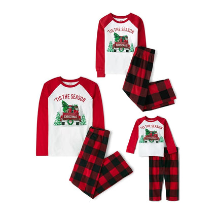 The Children's Place Baby Family Matching, Holiday Pajama Sets, Fleece, Red 'Tis the Season, X-Large