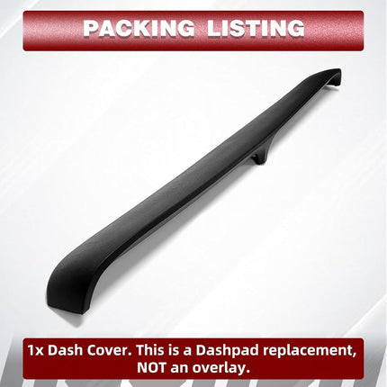HECASA BLACK REPLACEMENT Dashboard Mat Fits Ford F100 F150 F250 F350 Bronco 1973-1979