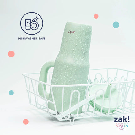 Zak Designs Sanrio Sutton, Gobelet de voyage pour la maison ou les déplacements, en acier inoxydable de 1,18 litre avec isolation sous vide, paille en silicone, poignée de transport et illustration 3D pour boissons froides (Hello Kitty)