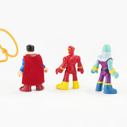Imaginext BCV33 DC Super Friends Figuras de Acción Héroes y Villanos - Superman Flash Wonder Woman