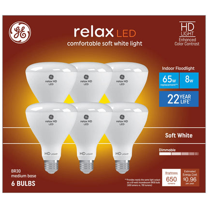 flysclean Relax 6-Pack 65 W Equivalent Dimmable So