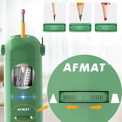 Electric Pencil Sharpener for Colored Pencils 7-11.5mm, Green