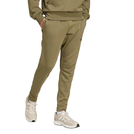 adidas Men's Essentials Feel Cozy Fleece Pants, Olive Strata/Black, 3X-Large