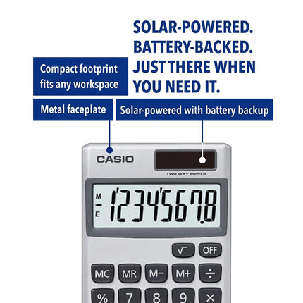 Casio SL-300SV Pocket Calculator - Silver