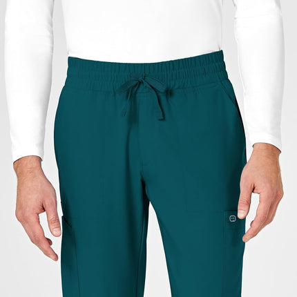 WonderWink Men's Cargo Jogger Pant, Caribbean, Medium