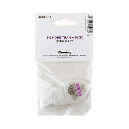 Jim Dunlop 466P1.14 Tortex Flex Jazz III Xl Picks, 1.14 mm, Set of 12 Pieces