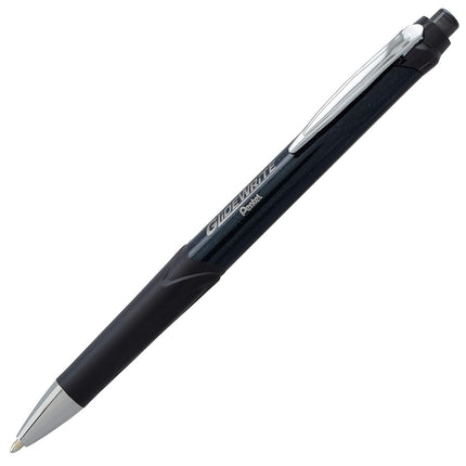 Pentel Glidewrite Signature Ballpoint Pen Black Barrel, (1.0mm) Medium Line, Black Ink, 12 Pens (BX930A-A)