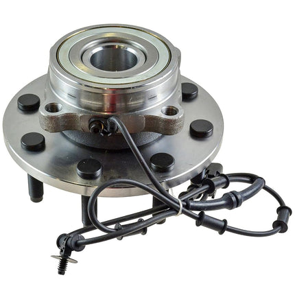 TRQ Front Wheel Bearing & Hub Assembly 4WD with ABS Sensor Compatible with 2006-2008 Dodge Ram 1500 Ram 2500 Ram 3500