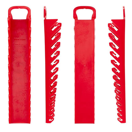 TEKTON 14-Tool Stubby Combination Wrench Holder (Red) | OWP21214