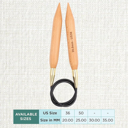 KnitPro Jumbo Fixed Circular Needles 47" (120cm) | 20.00mm