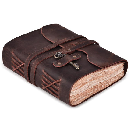 LEATHER VILLAGE Vintage Leather Journal Book of Sh