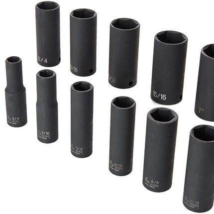 Grey Pneumatic (1213D) 3/8" Drive 12-Piece Deep Socket Set