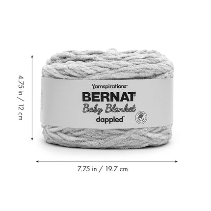 BERNAT Blanket Dappled 2-300G Crisp Blue,Charcoal