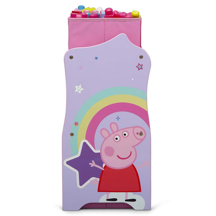 Delta Children Design & Store 6 Bin Toy Storage Organizer, Peppa Pig, Peppa Pig Unicorn (TB87230PG-1171)