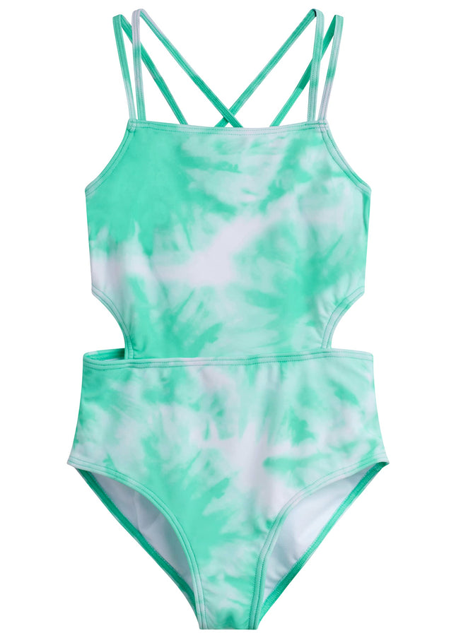 Kanu Surf Girls Sport Cut-Out 1-Piece Swimsuit One