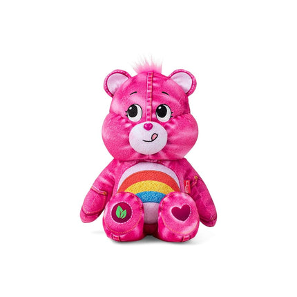Care Bears 14" Medium Plush, Denim Edition - Cheer Bear, Eco Friendly, Soft Huggable Material!