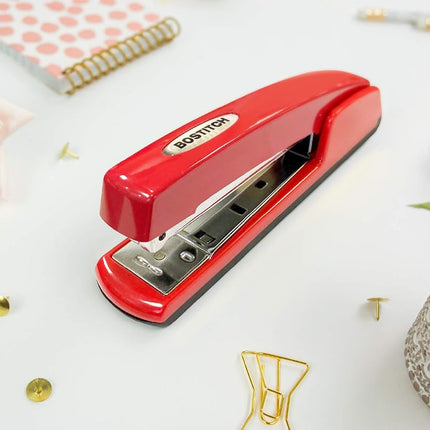 Bostitch Professional All-Metal Executive Stapler, 20 Sheet Capacity, Red