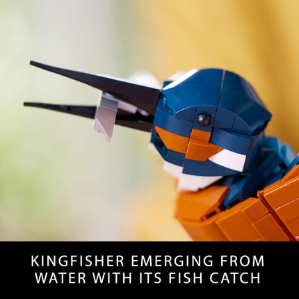 LEGO Icons Kingfisher Bird Model, Creative Set for Adults to Build and Display, Ideal for Home and Office D�cor, Bird Lovers Gift, Relaxing Project for Bird Enthusiasts, 10331