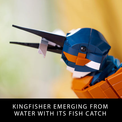 LEGO Icons Kingfisher Bird Model, Creative Set for Adults to Build and Display, Ideal for Home and Office D�cor, Bird Lovers Gift, Relaxing Project for Bird Enthusiasts, 10331