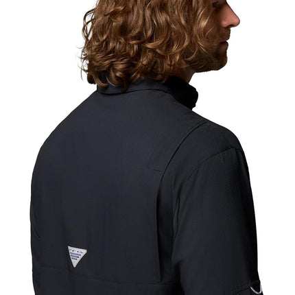 Columbia Men's Plus Tamiami II Long Sleeve Shirt, Black - Large