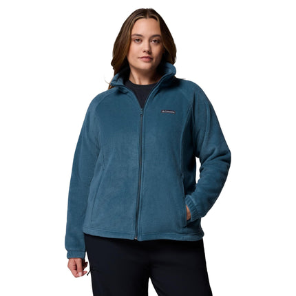 Columbia Women's Benton Springs Full Zip, Full Zip Fleece Jacket, Everblue, L