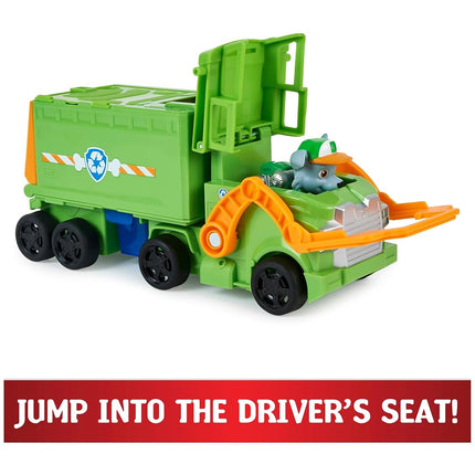 Paw Patrol Transformable Rocky Car - Big Truck with 1 Rocky Figure and 1 Mini Rescue Car - 6065318 - Toys for Children 3 Years+