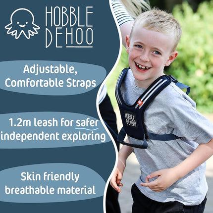 Blue Hobbledehoo Child Harness Safety For Kids Toddlers Aged 2-7 Walking Supporting SEN Special Needs Leash