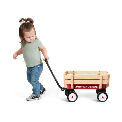 Radio Flyer Mini Steel & Wood Toy Wagon, 19" (48cm)