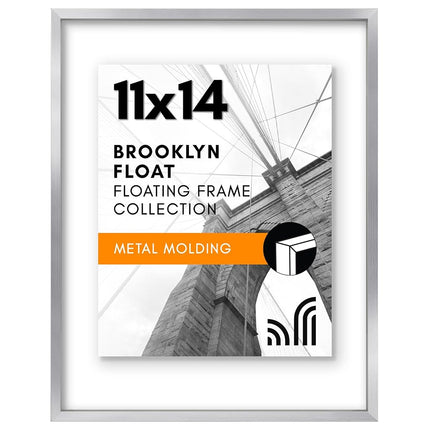 Americanflat Aluminum 11x14 Floating Picture Frame