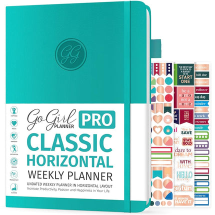 GoGirl Planner PRO - Undated Horizontal Layout Wee